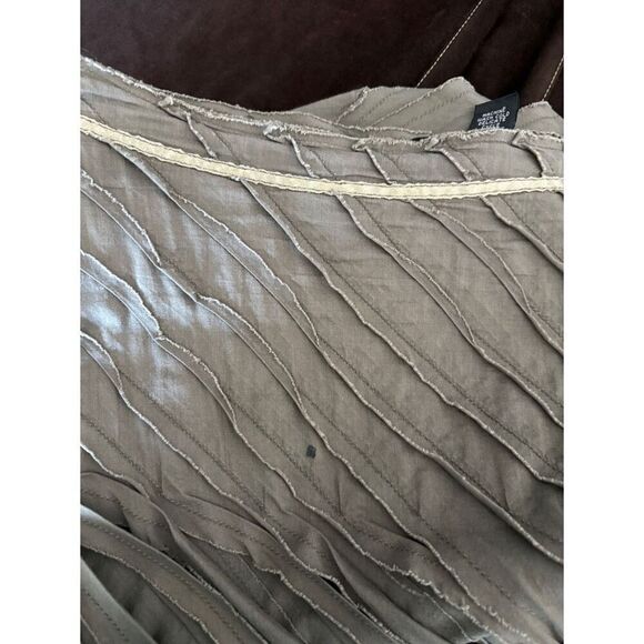 ideology y2k moss green ruffle fairy a-line maxi skirt - Picture 6 of 6